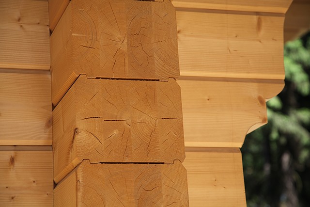 брус деревянный клееный