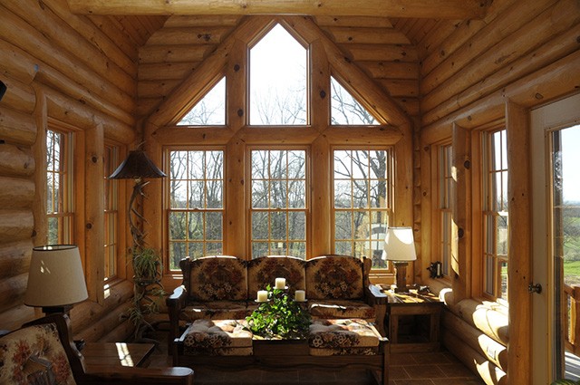 внутренний дизайн деревянного дома