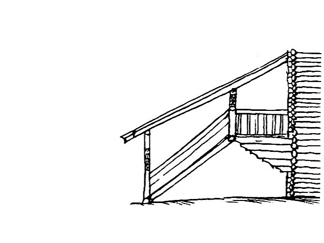 лестница для висячего крыльца 