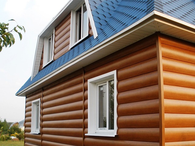 блок-хаус для облицовки деревянного дома
